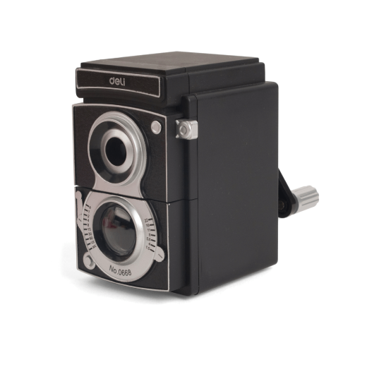 Camera pencil sharpener